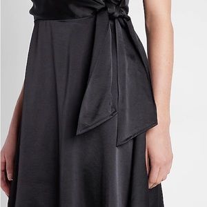 NET Express satin dress with side tie